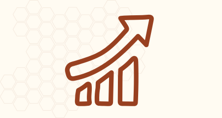 Graphique représentant une croissance